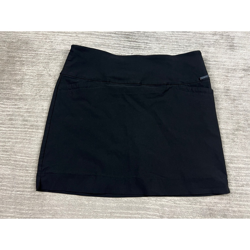 S.C.‎ & Co. Skort Womens XL Black Pull On Athletic Golf Tennis Pockets Stretch